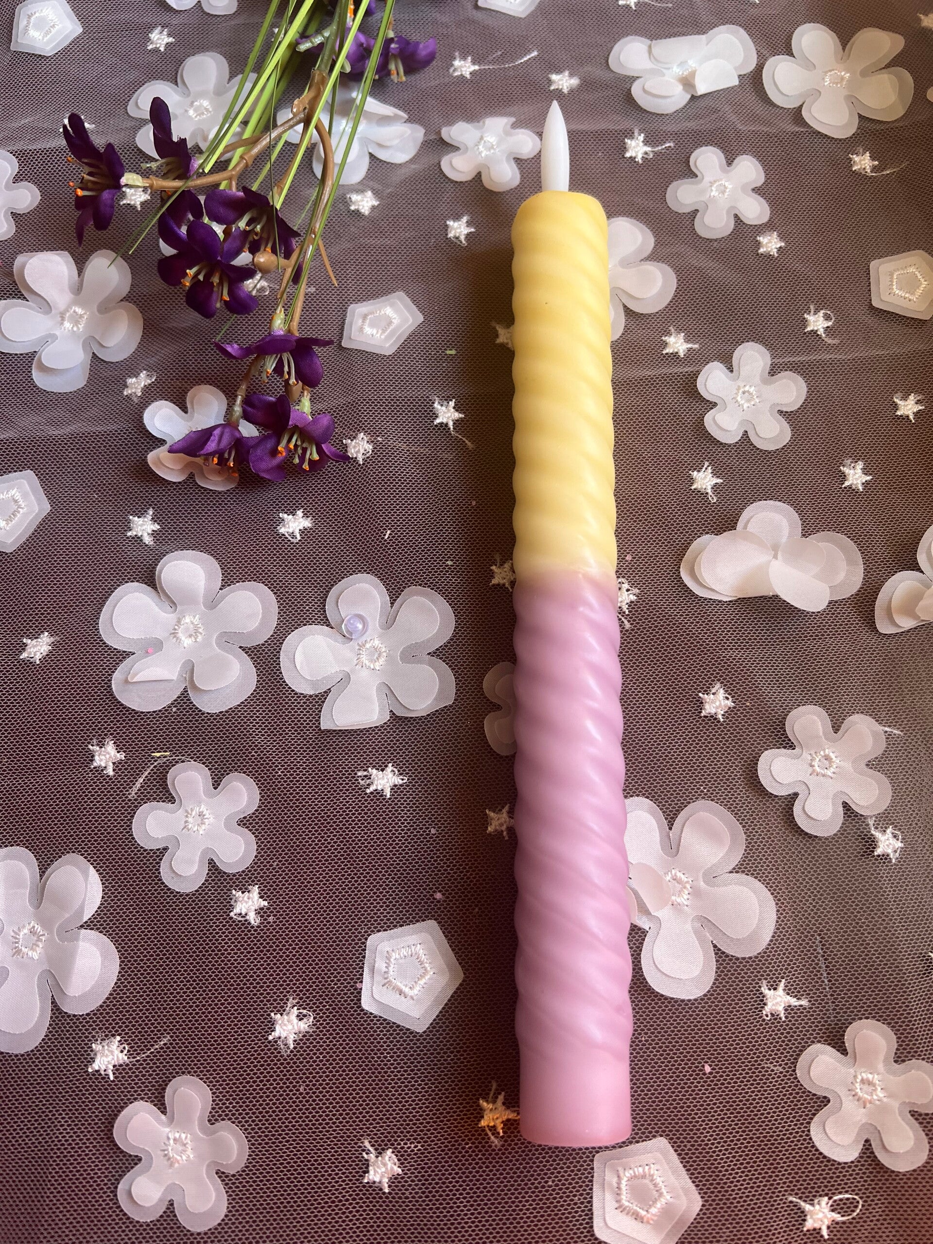 LED dinerkaars (incl. batterijen) - Lilac Dream