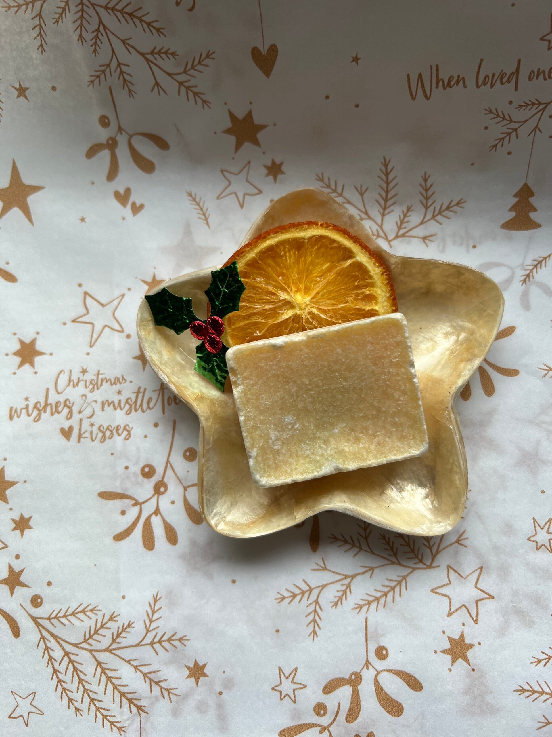 Kadoset amberblokje Kerst