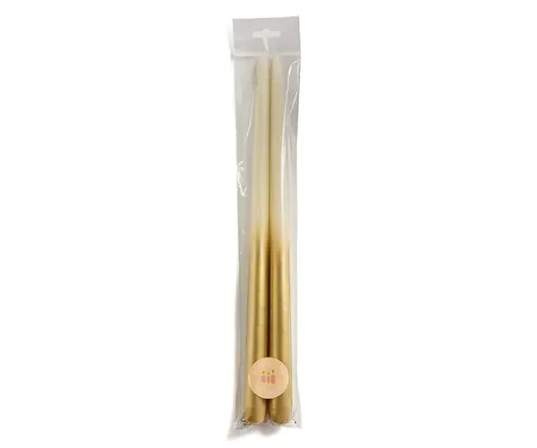 Tweeling kaars dipped -set van 2 - 5 kleuren