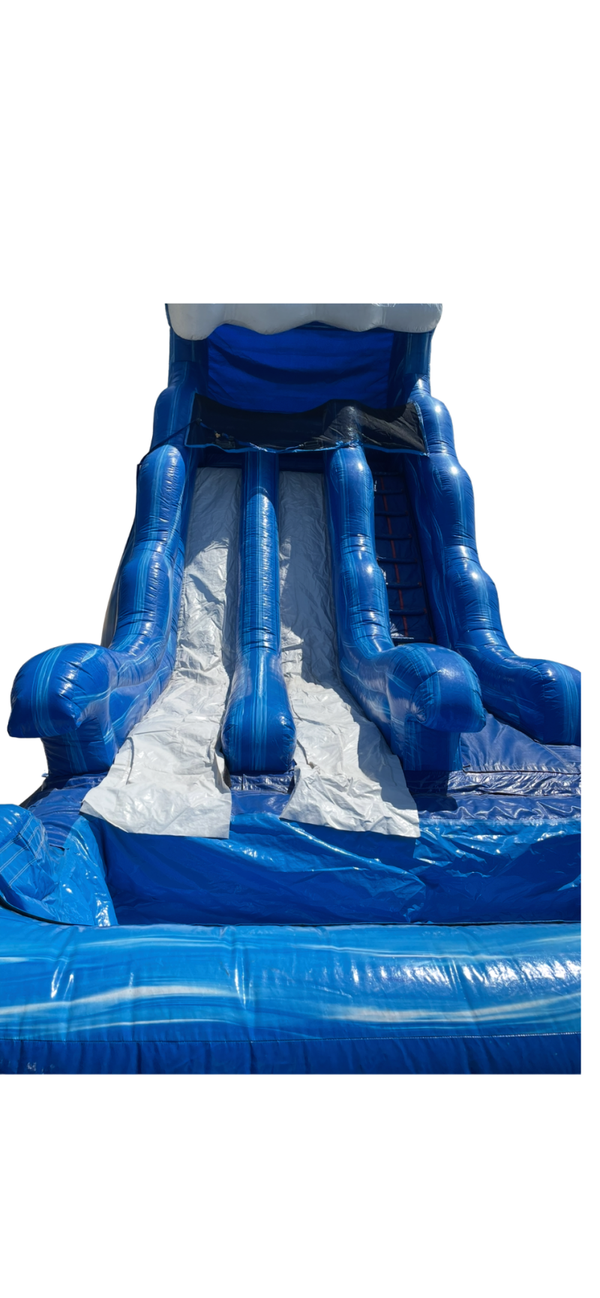 Dual Lane Ocean Water Slide