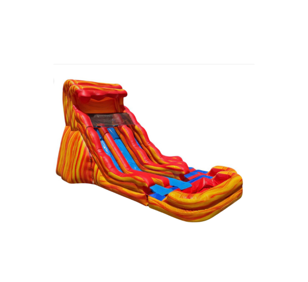 Dual Lane Lava Water Slide