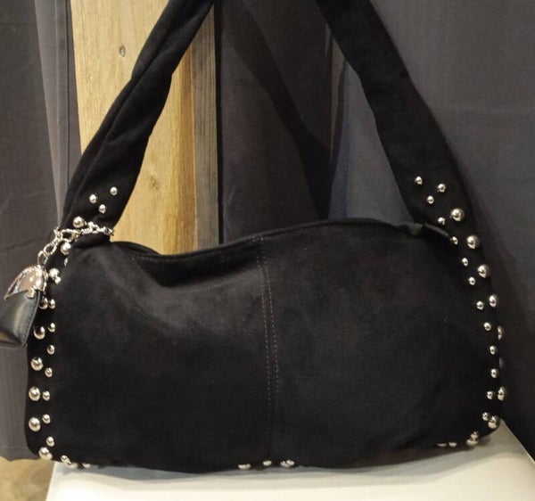 Tas zwart studs