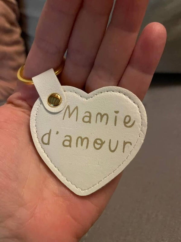 Porte clefs cœur