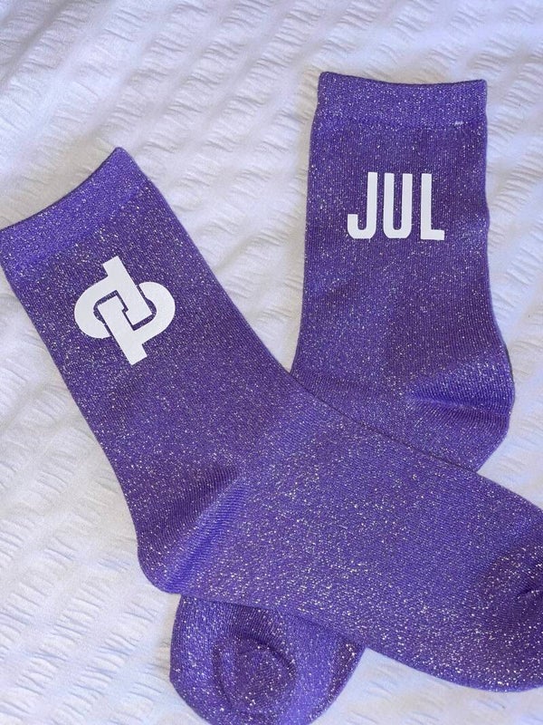 Chaussette d’or et platine & JUL