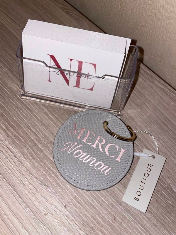 Porte-clefs nounou et enseignant.