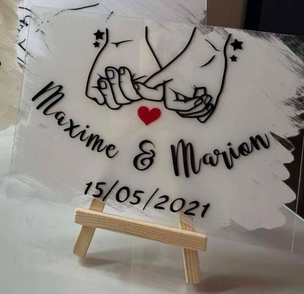 Plaque amoureux