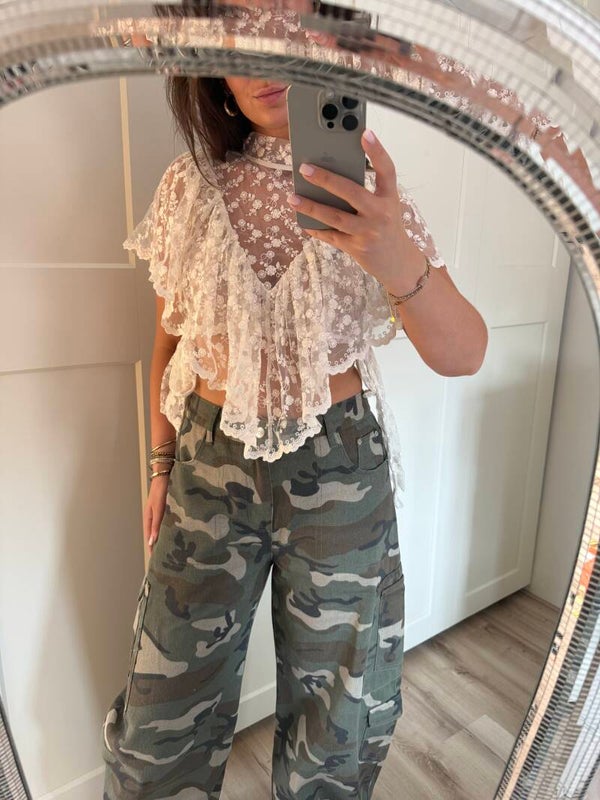 Lace Top - Crème