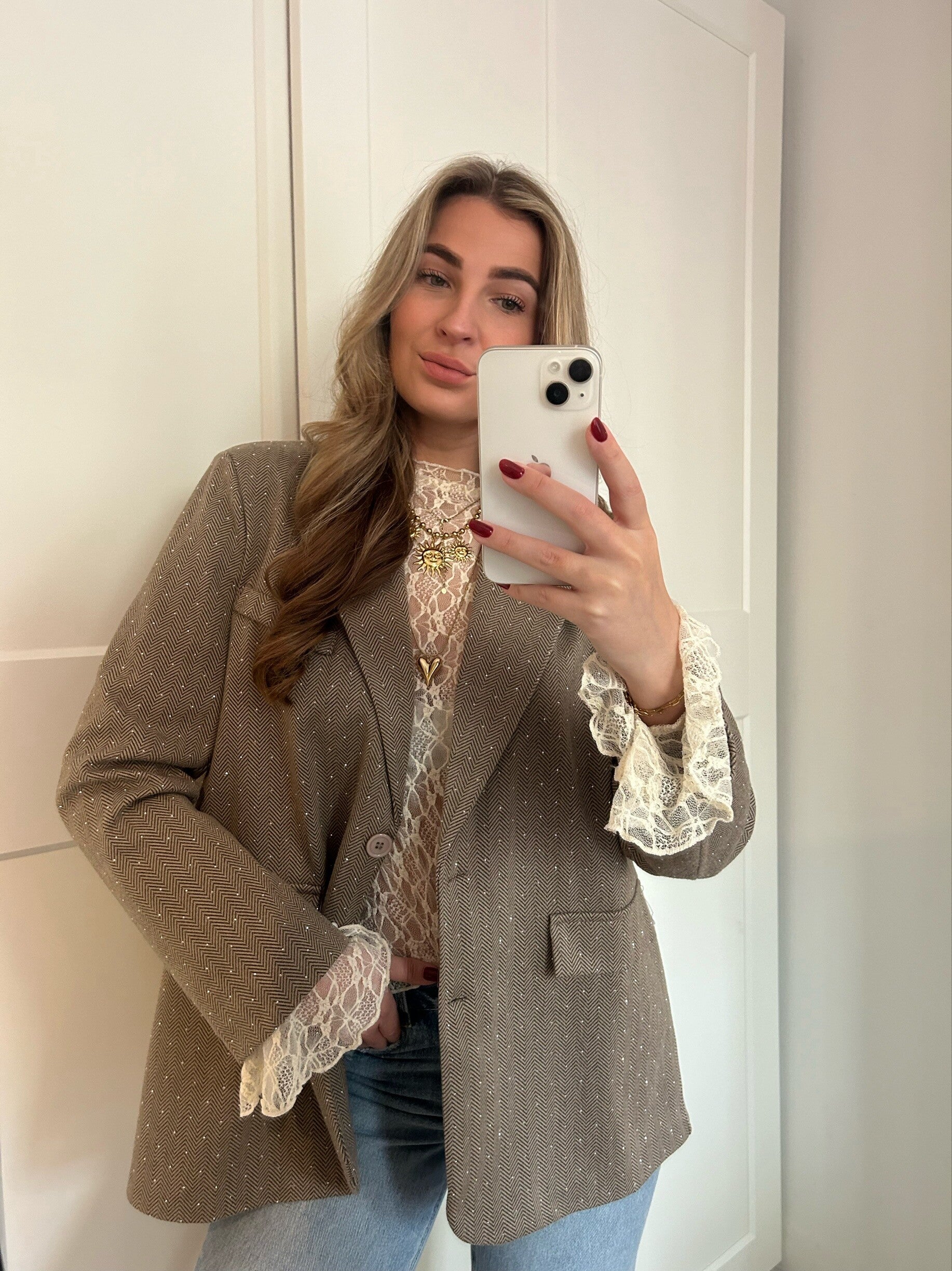 Blazer - Diamond Oversized Brown