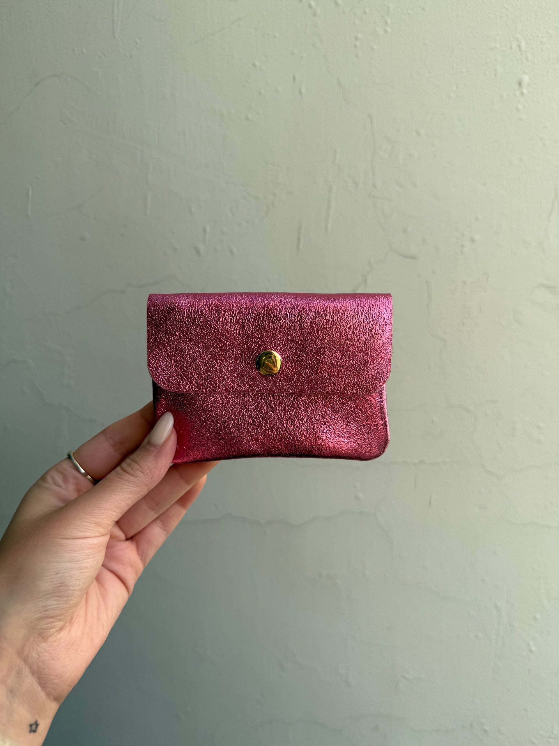 Portemonnee - Leer - Roze