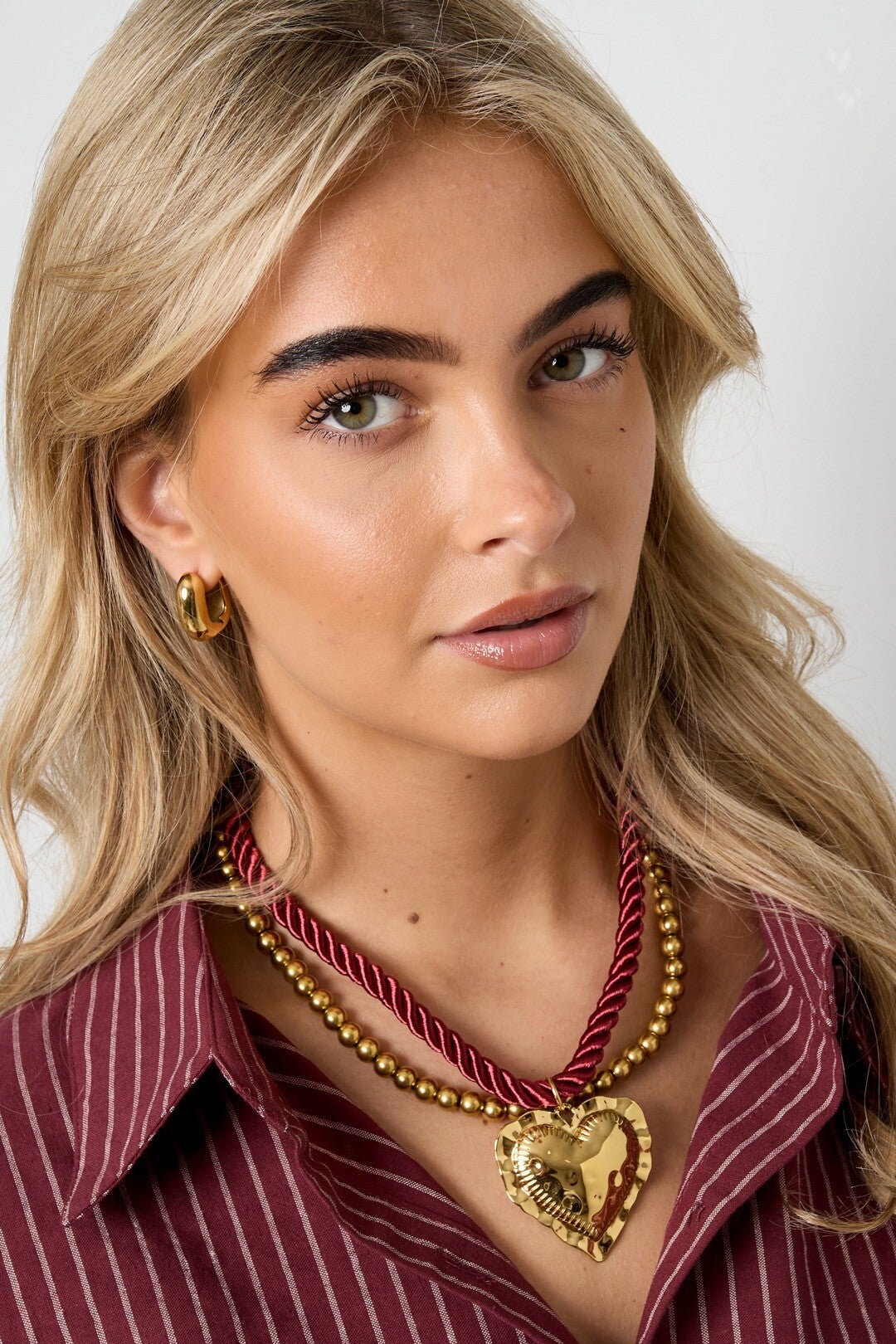 Ketting - Burgundy Heart