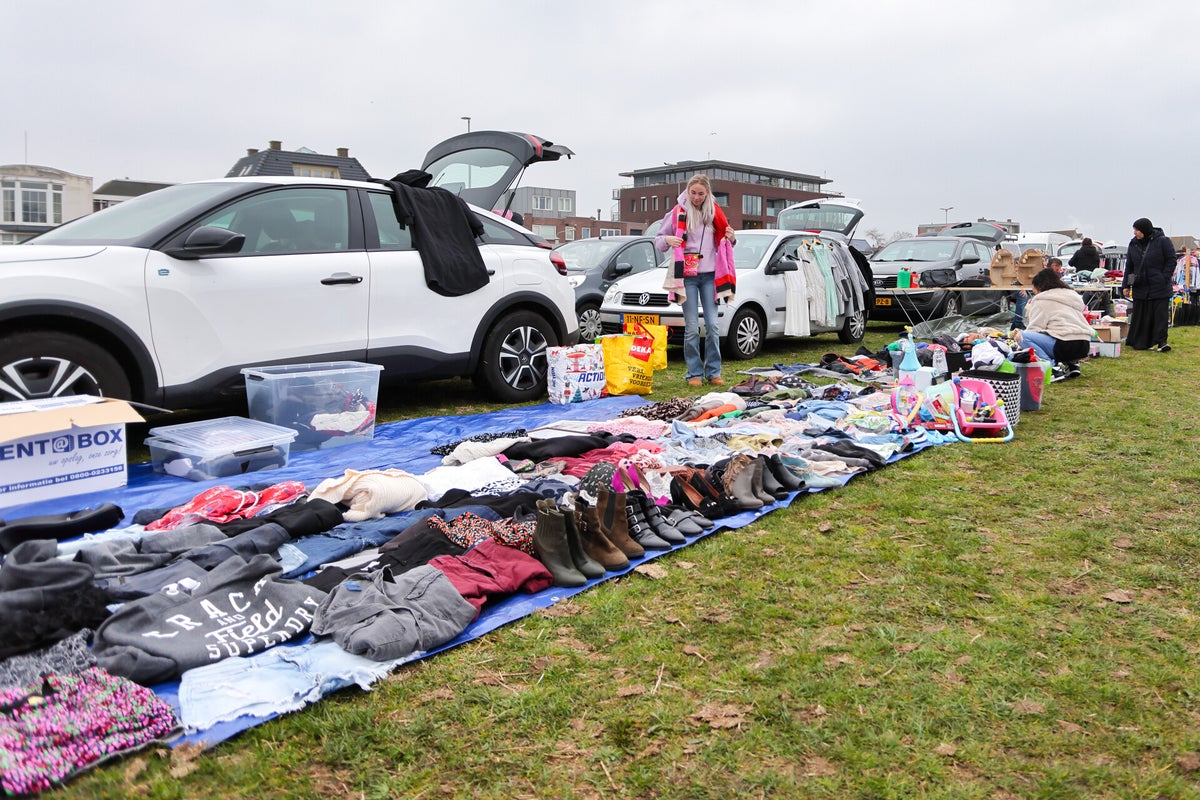 Impressie van de markt Kofferbakmarkt Wijk aan Zee