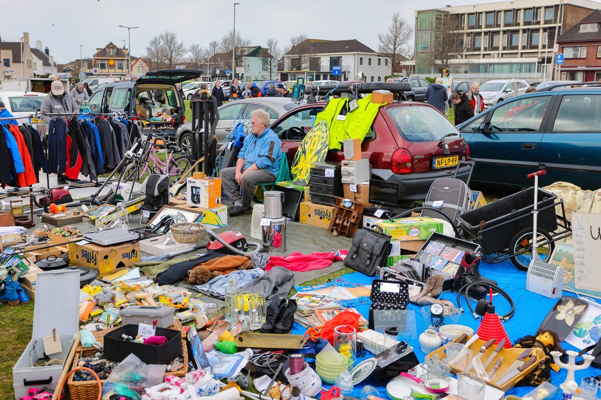 Impressie van de markt Kofferbakmarkt Wijk aan Zee