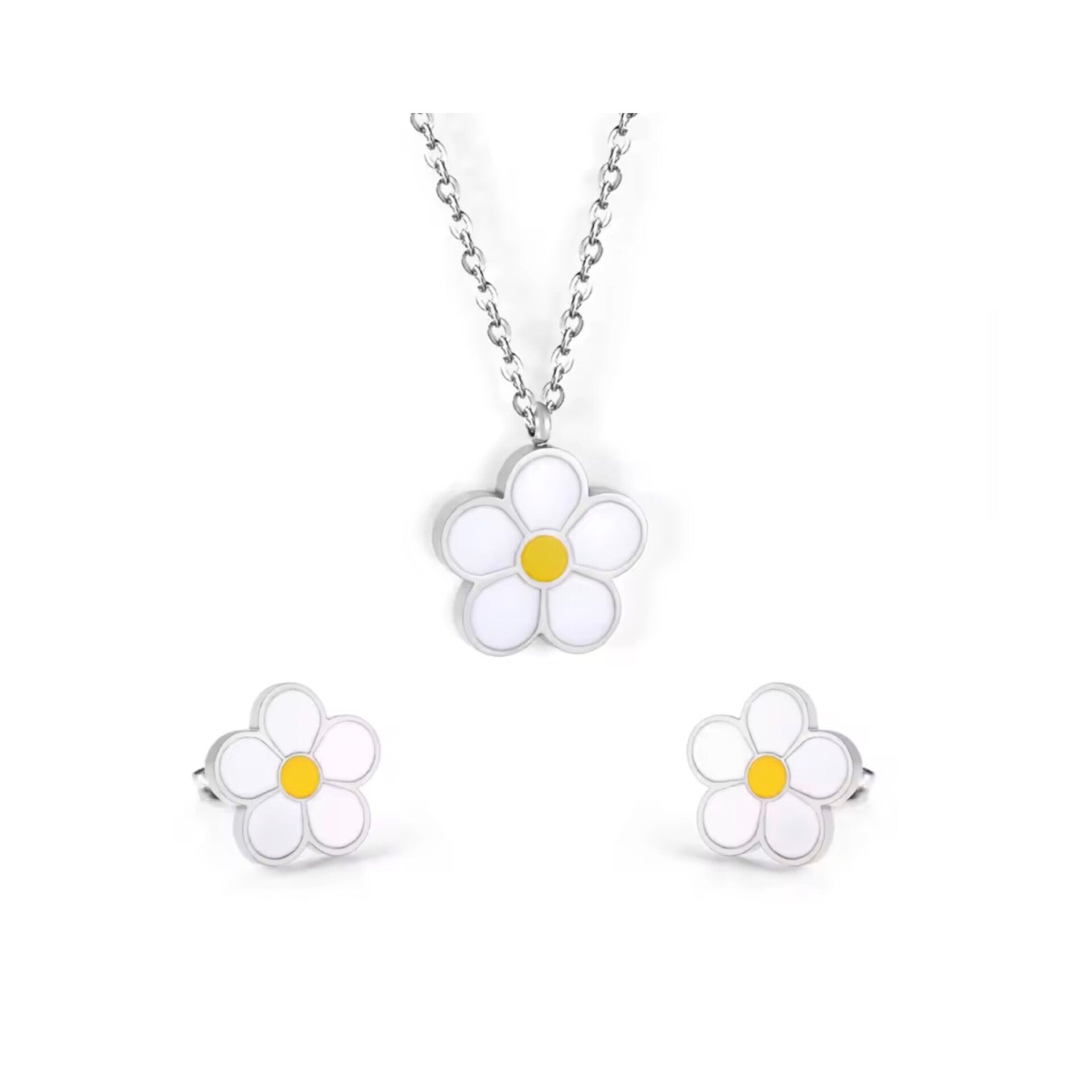Set oorbellen + ketting