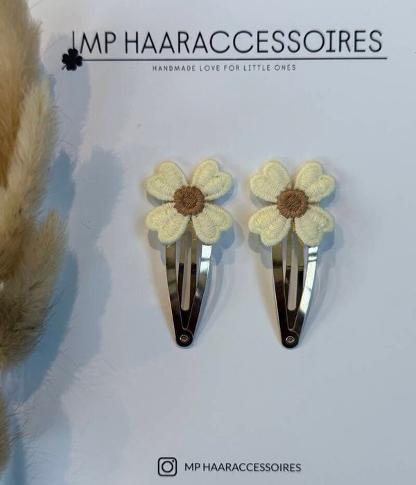Klikklak beige bloem
