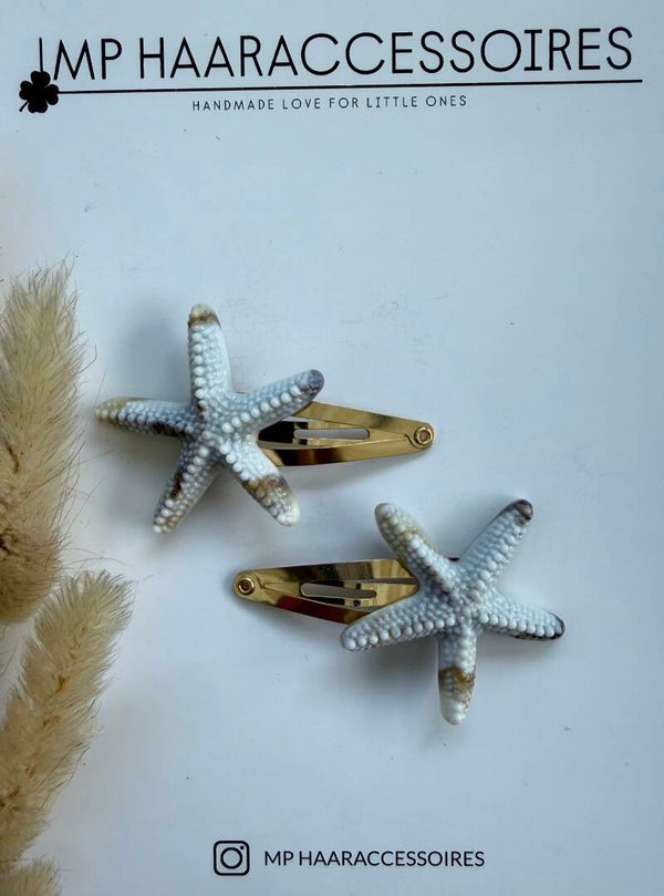 Haarspeldjes: Klikklak ster schelp