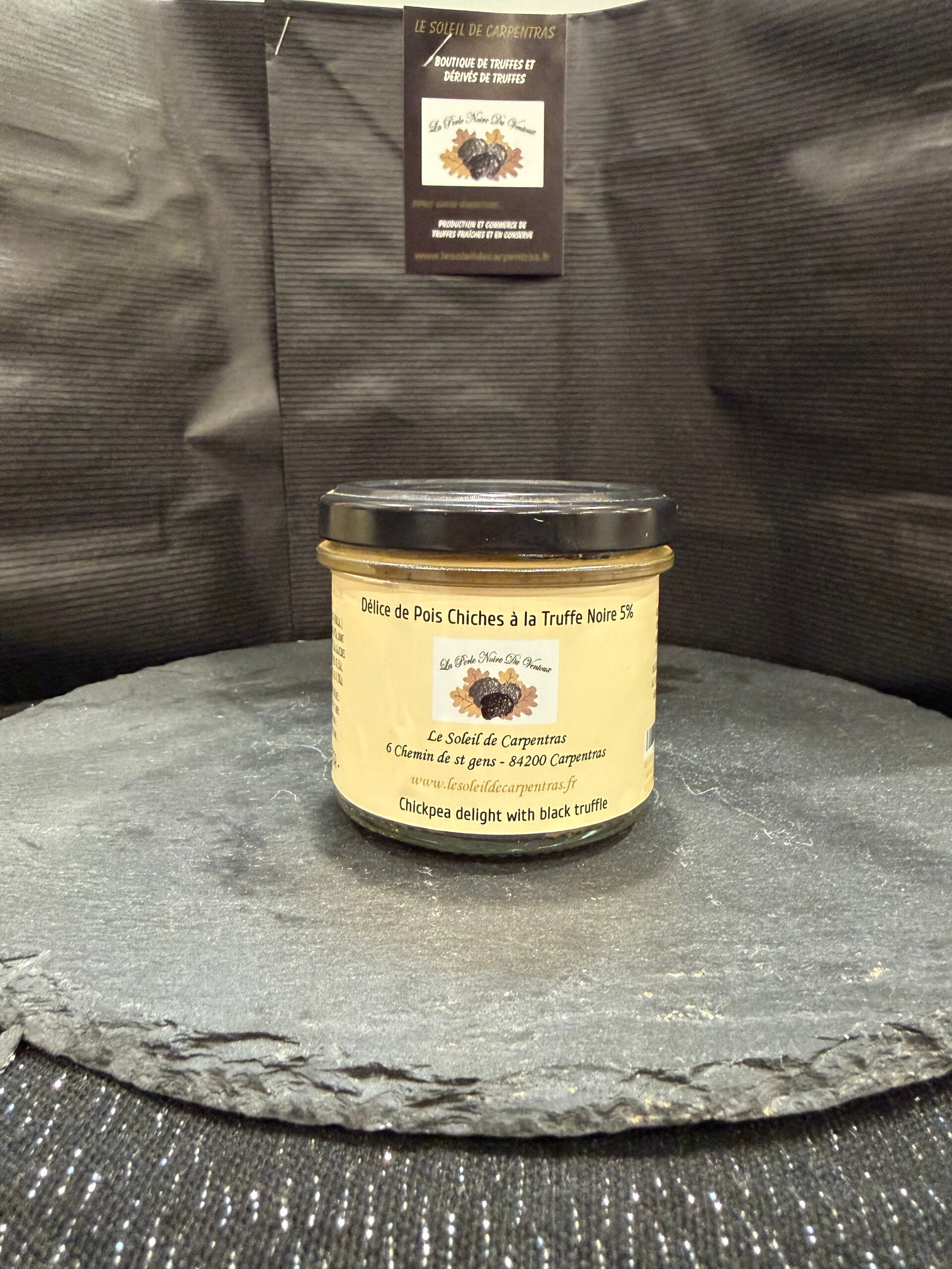 Délice de pois chiches  à la truffe noire - 100g -