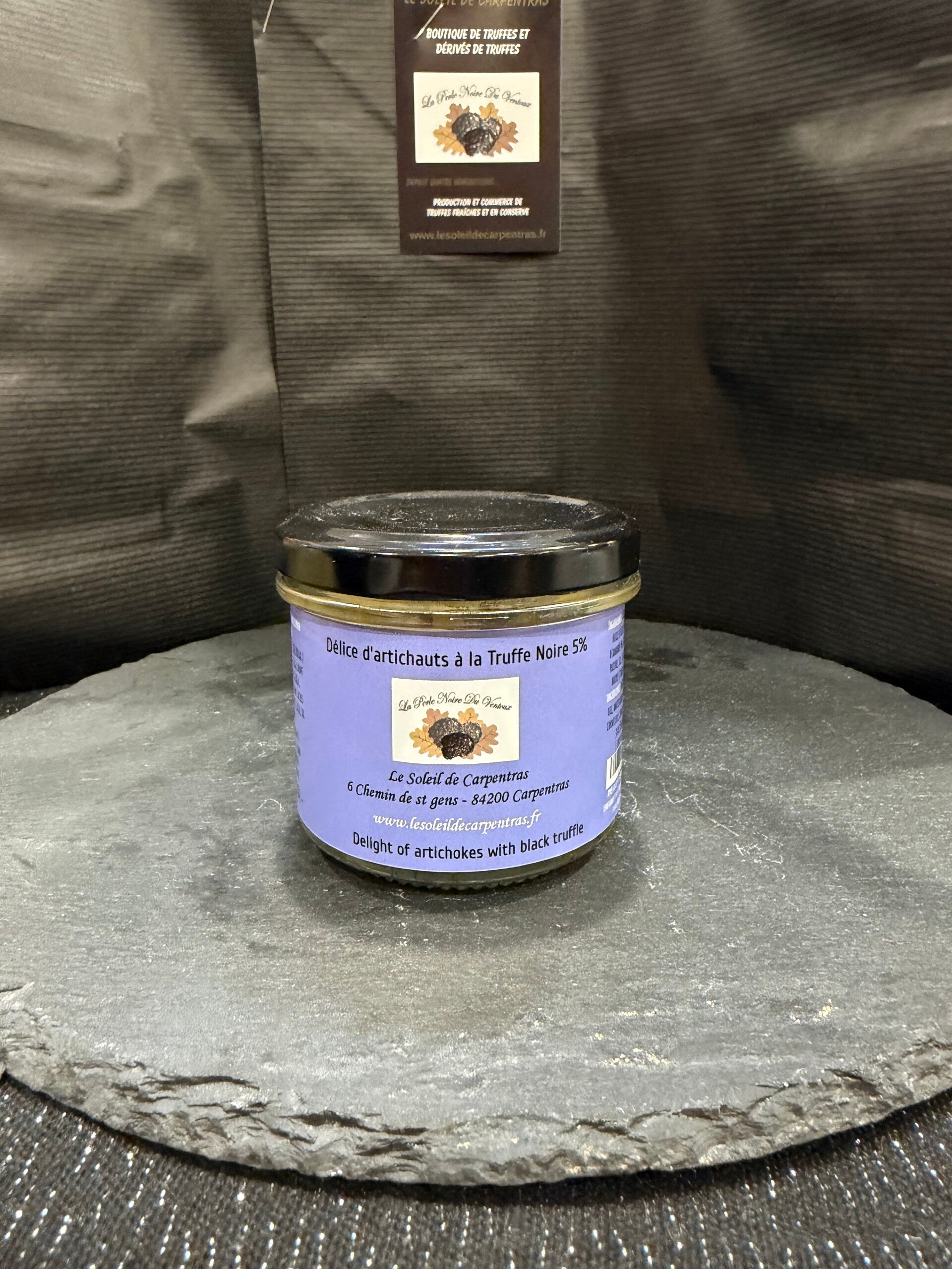 Délice d'artichauts à la truffe noire - 100g -