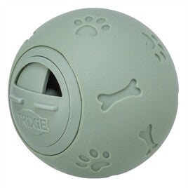 Balle à friandises pour chien 7 cm verte