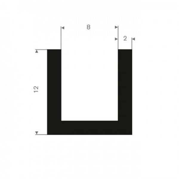 U-profiel h12 br 12 inw 8 mm