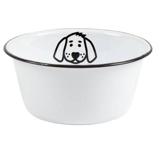 Ib-Laursen Bowl for dog small enamel  0444-11