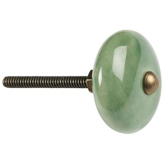 Ib-Laursen  Knob ceramic green  0517-22