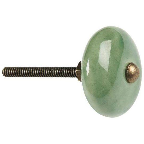 Ib-Laursen  Knob ceramic green  0517-22