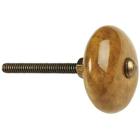 Ib-Laursen Knob ceramic olive green  0517-29