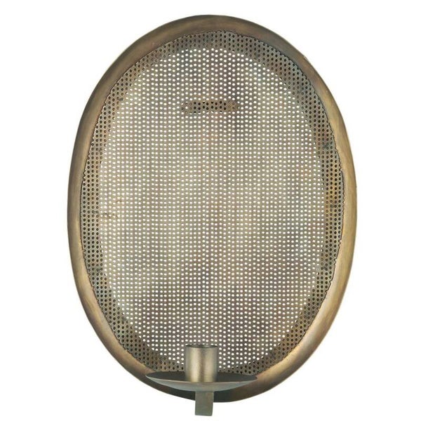 Ib-Laursen Candle holder f/wall f/dinner candle w/hole pattern   08035-17