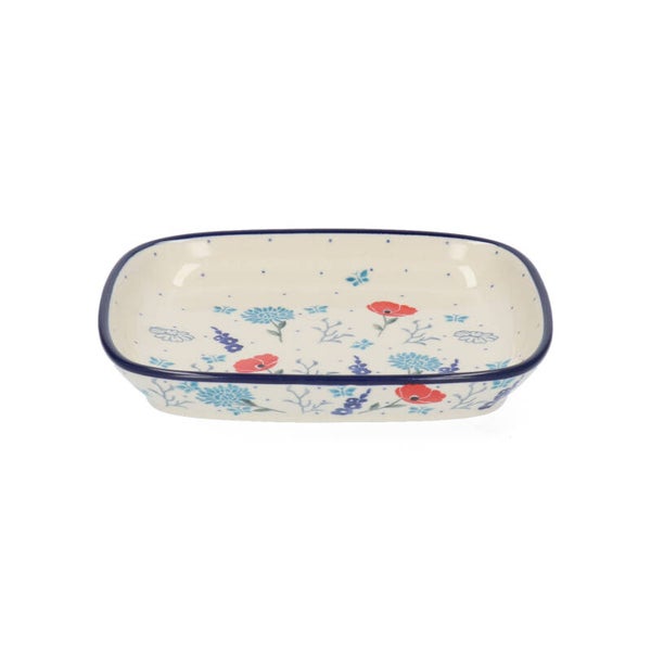 Bunzlau Castle Dish Rectangle - Flower Field  1160-2887