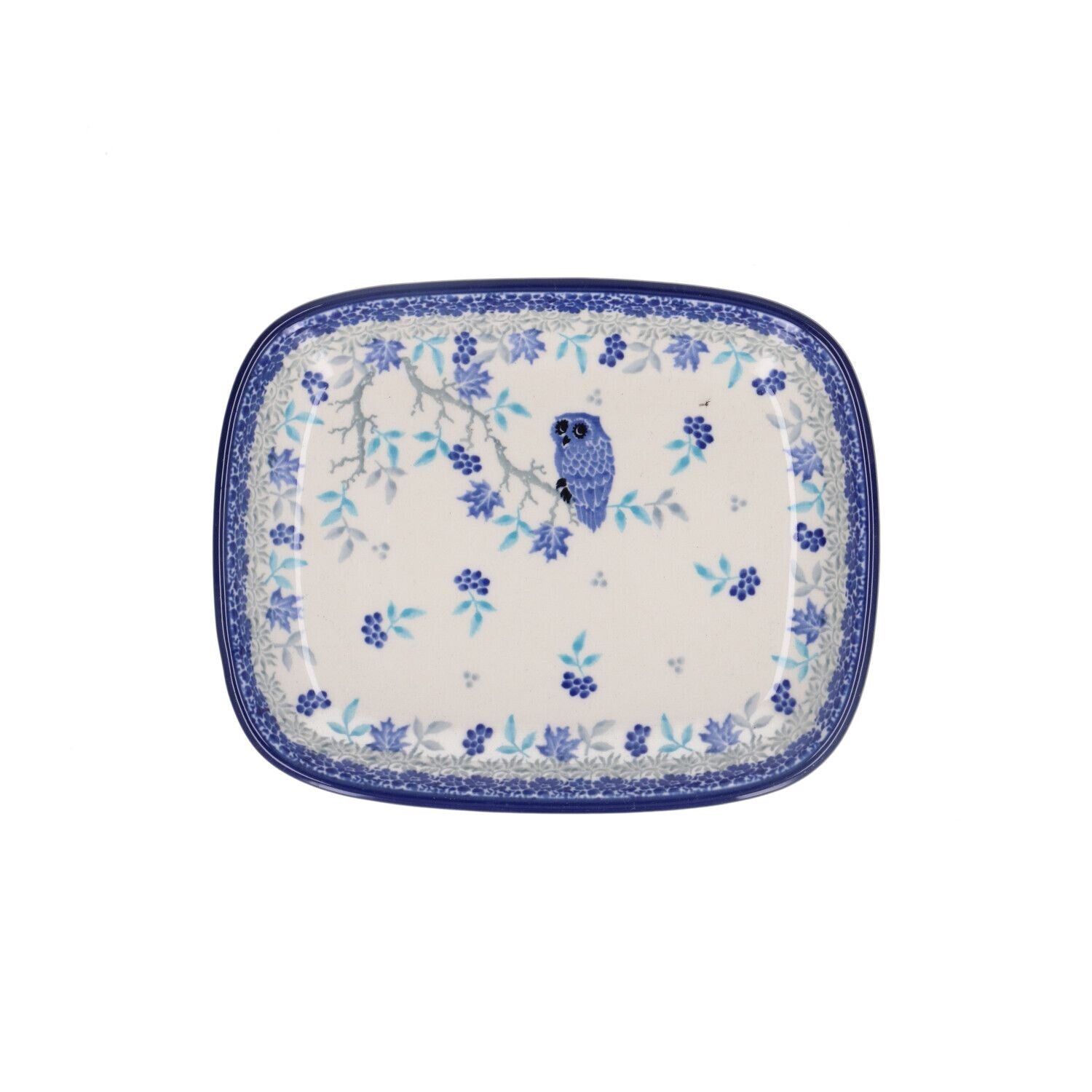 Bunzlau Castle  Dish Rectangle - Owl  1160-3439
