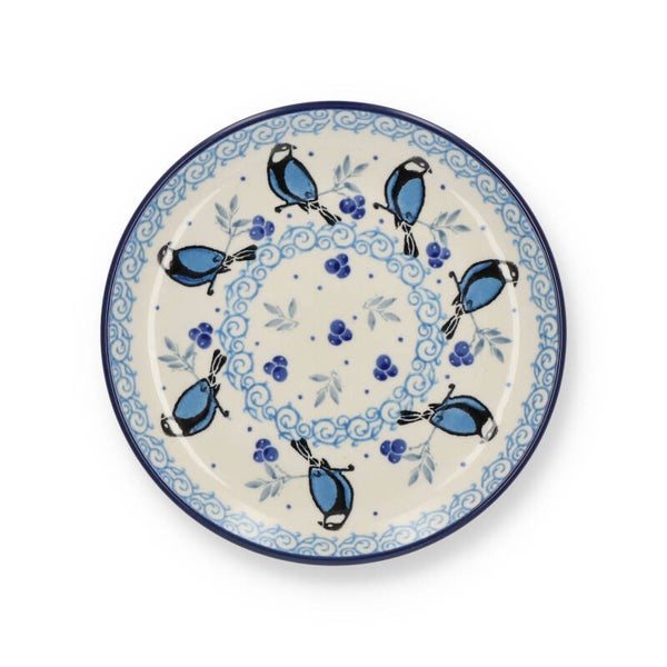 Bunzlau Castle Cake Dish Ø: 16 cm - Blue Bird   1261-2681