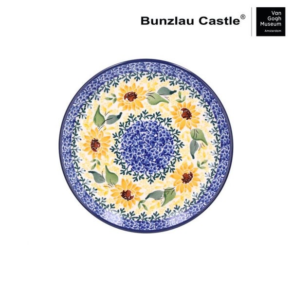 Bunzlau Castle Cake Dish Ø 16 cm - VGM Sunflowers   1261-2928