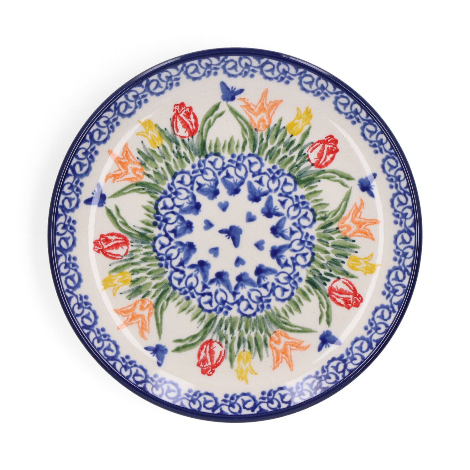 Bunzlau Castke  Cake Dish Ø 16 cm - Tulip Hearts  1261-3369