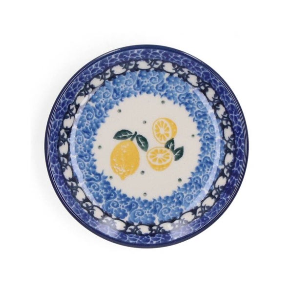 Bunzlau Castle Teabag Dish Round - Lemons  1262-3495