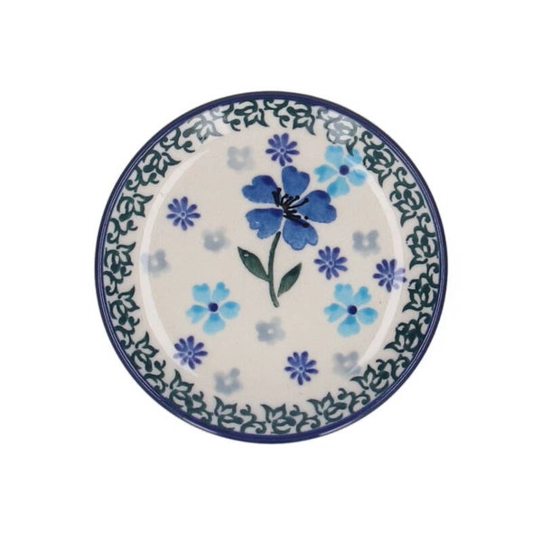Bunzlau Castle  Teabag Dish Round Blossom Blue  1262-3507