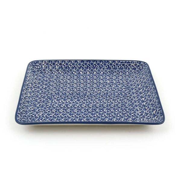 Bunzlau Castle  Vierkant Bord groot Indigo  1399-2396