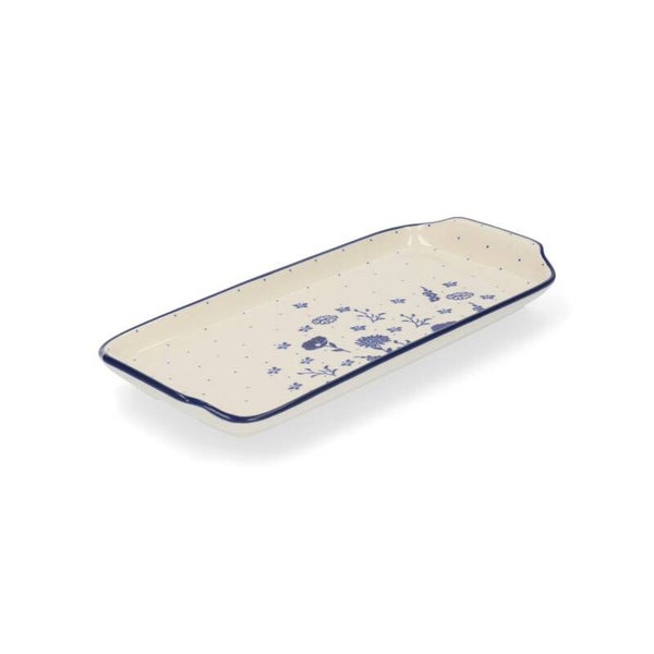 Bunzlau Castle Cake Dish Oblong - Flower Festival  1410-2888