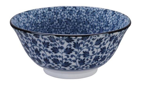 Tokyo Hana Blue Bowls 14.8x6.8cm 550ml Karakusa  16522