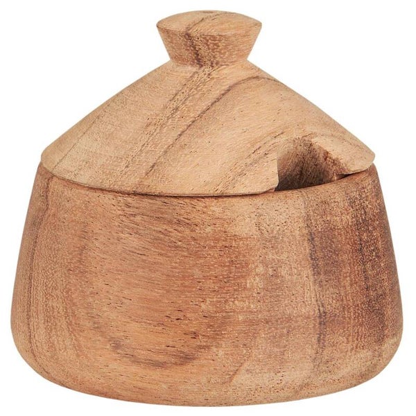 Ib-Laursen Salt cellar w/lid acacia wood  17089-00
