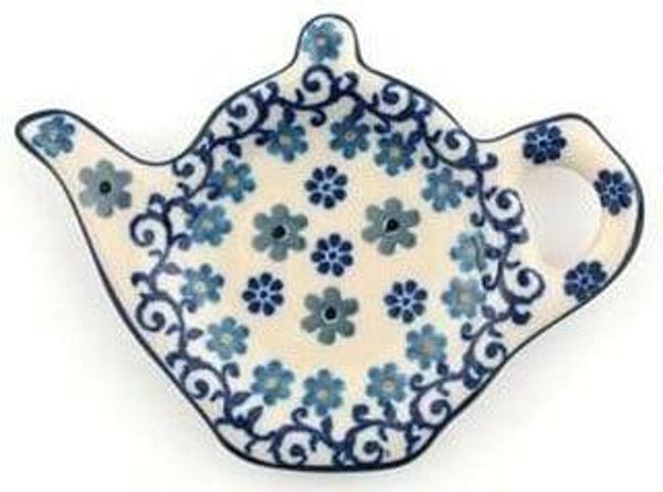 Bunzlau Castle Teabag Dish Teapot - Winter Garden 1766-2084