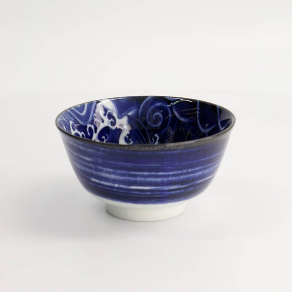 Tokyo Japonism Carp Small Tayo Bowl 12.7x6.8cm 350ml Blue  18754