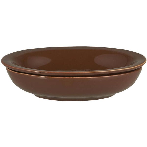 Ib-Laursen Soap dish 2 parts brown   1970-14