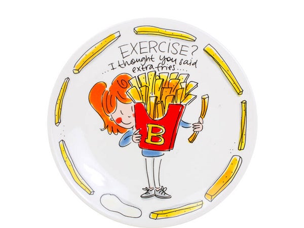 Blond Amsterdam SNACK PLATE 22 CM EXERCISE  200564