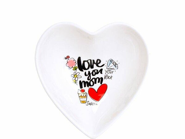 Blond Amsterdam Heart bowl 16.5 cm Love you Mom  200660