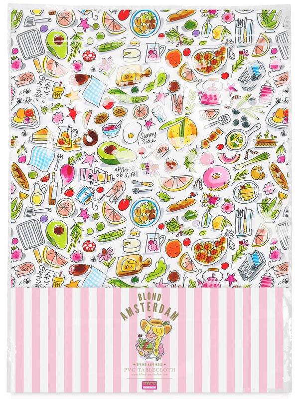BLOND AMSTERDAM GREEN HAPPINESS: TABLECLOTH PACKED PVC 140 X 240  201317