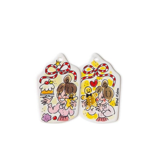 BLOND AMSTERDAM KERSTHANGER MEISJE MET GINGERBREAD 201470