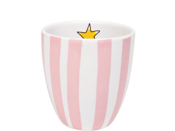 BLOND AMSTERDAM EB: MINIMUG NO HANDLE PINK STRIPES  201627