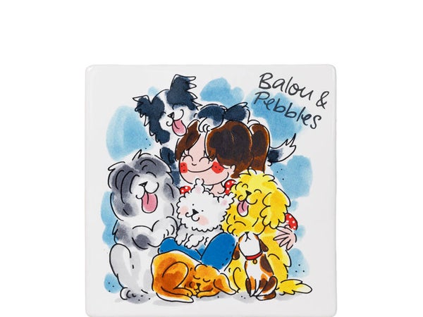 BLOND AMSTERDAM  DIER: TILE DOG 13 CM    201916