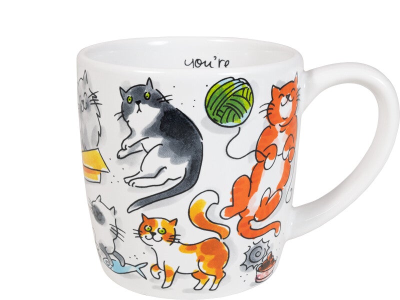 BLOND AMSTERDAM  DIER: CAPPUCCINO MUG CAT LOVE 0,5L  201918