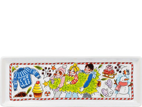 BLOND AMSTERDAM  CHRISTMAS: CAKE PLATE 12X33 CM  201930